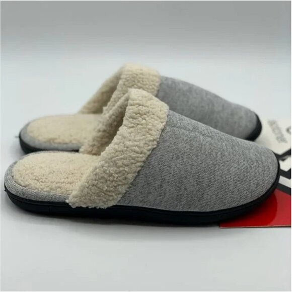 Isotoner Women's Slippers Fleece Charcoal Gray Size 7.5-8 - Picture 2 of 8